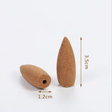 Handcrafted 100% Natural Wood Backflow Incense Cones - Happy Living Well