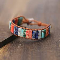 Arcobaleno™ Natural-Stone Rainbow Bracelet - Happy Living Well