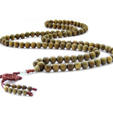 Natural Green Sandalwood 108 Mala Prayer Beads