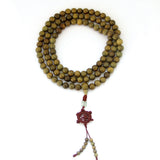 Natural Green Sandalwood 108 Mala Prayer Beads