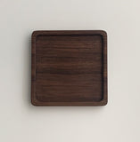 Unpainted Japanese Walnut Insulated Wooden Coaster