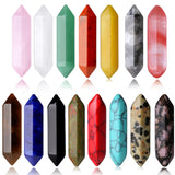 15-Piece Natural Gemstone Crystal Points & Wand Set