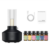 Aesthetic Vintage Flame Humidifier & Ambient Lamp