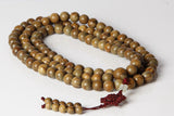 Natural Green Sandalwood 108 Mala Prayer Beads