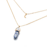 Mystic Moon™ Natural Crystal Pendant Necklace - Happy Living Well