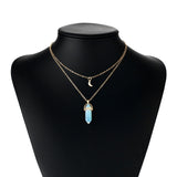 Mystic Moon™ Natural Crystal Pendant Necklace - Happy Living Well